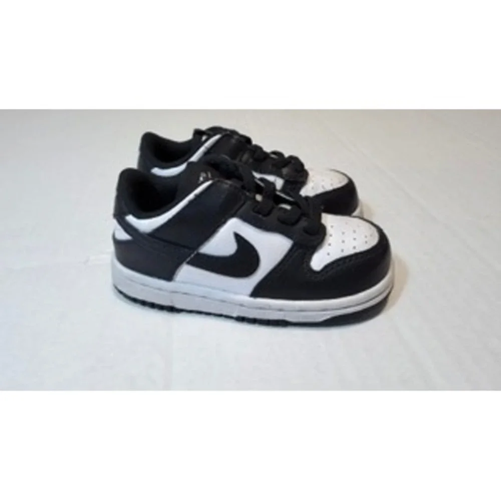 Nike Dunk Low Panda Black White Sneakers CW1589-100 Kids Size 6C